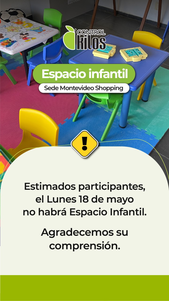 Aviso Espacio Infantil